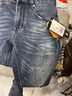 卡賓卡賓男裝墨點(diǎn)印花牛仔褲24秋冬新款修身褲商場(chǎng)同款 蔚藍色47  30  曬單實(shí)拍圖