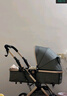 ANGI BABY嬰兒推車(chē)可坐可躺嬰兒車(chē)輕便折疊新生兒減震高景觀(guān)雙向兒童手推車(chē) 輕奢香檳金【一鍵收車(chē)+四輪EVA】 曬單實(shí)拍圖