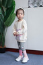 史努比（SNOOPY）女童打底褲兒童褲子女孩打底長(zhǎng)褲時(shí)尚百搭休閑褲童裝彩色泡泡花灰 曬單實(shí)拍圖