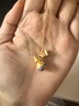 周大生國家寶藏黃金吊墜硬金掛墜生日禮物 青花寶葫蘆組合吊墜 1.35g 曬單實(shí)拍圖