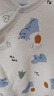 童泰嬰兒連體衣秋冬寶寶衣服家居內(nèi)衣偏開長袖夾棉哈衣爬服 藍(lán)色 80cm 曬單實拍圖