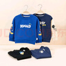 迪士尼（Disney）童裝男童套裝米奇唐老鴨長(cháng)袖套裝純棉24年夏新品 電光藍 100 曬單實(shí)拍圖
