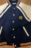 英氏（YEEHOO）男童外套兒童棒球服中大童裝學(xué)院休閑百搭時(shí)尚秋裝 藍色 165 曬單實(shí)拍圖