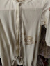拉比嬰兒衣服全開(kāi)連體衣2件裝純棉長(cháng)袖四季男女寶寶爬服 淺杏90 曬單實(shí)拍圖