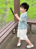 G.DUCKKIDS小黃鴨童裝漢服男童套裝夏季中國風(fēng)古裝男孩子唐裝幼兒六一演出服 圖片色+吊墜 110 尺碼4~5歲【100-110cm】cm 曬單實(shí)拍圖