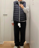 優(yōu)衣庫男裝高級輕型羽絨背心/休閑羽絨馬甲472294 09 黑色 3XL /185/120C 曬單實(shí)拍圖