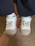 泰蘭尼斯童鞋秋季包頭防踢幼兒園室內鞋防滑軟底兒童帆布鞋白/杏26 曬單實(shí)拍圖