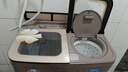 揚(yáng)子洗衣機(jī)半自動(dòng)大容量家用雙桶雙缸洗衣機(jī)脫水雙筒 10公斤玻璃面板-雙人款 曬單實(shí)拍圖