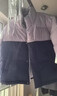 富羅迷（follow me）兒童羽絨服男童短款加厚拼色親子裝女童羽絨服2025冬季新款 米白 模特120試穿120 90 默認尺碼5 曬單實(shí)拍圖