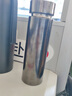 鈦保溫杯雙層高檔鈦水杯子男士高顏值家用大容量車載便攜泡茶鈦杯 銀色500ml【內(nèi)外純鈦】帶茶隔 曬單實(shí)拍圖