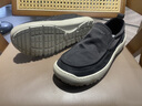 夢(mèng)特嬌板鞋男鞋春季新款薄款透氣一腳蹬帆布鞋男軟底輕便防滑運動(dòng)休閑鞋 黑色 【標準皮鞋碼】 41 曬單實(shí)拍圖