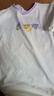 艾路絲婷印花正肩短袖t恤女2024年夏季新款撞色圓領(lǐng)寬松遮肉顯瘦31830 奶杏色 XXL 曬單實(shí)拍圖
