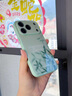 魔巖適用蘋果17promax手機(jī)殼新款iphone17保護(hù)套17Pro高檔玻璃17Air鏡頭全包防摔創(chuàng)意中國(guó)風(fēng)外殼 水墨竹影【淡青綠】液態(tài)玻璃｜自帶鏡頭膜 iPhone 17 曬單實(shí)拍圖