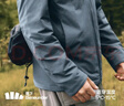 蕉下（beneunder）外套男立領(lǐng)夾克棉服氣絨服中暖戶(hù)外休閑CL234漫暮黑XL 曬單實(shí)拍圖