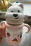 babycare西高地保溫杯學(xué)飲兒童寶寶學(xué)生上學(xué)水壺吸管直飲杯外出6月+-大粉 曬單實(shí)拍圖