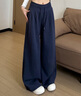 浪莎美式運動(dòng)褲女2025新款復古低腰抽繩寬松顯瘦直筒垂感休閑闊腿褲子 曬單實(shí)拍圖