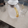 京東京造 涼水壺 高硼硅玻璃茶水分離耐熱耐高溫冷水壺泡茶杯大容量1.8L 曬單實(shí)拍圖