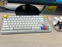 羅技（Logitech）琥珀系列K75M客制化機械鍵盤 無線藍牙雙模鍵盤 MAC ipad平板電腦游戲辦公鍵盤75鍵 AI 全鍵熱插拔 K75M+白色魔浪水晶 曬單實拍圖