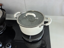 中科德馬克（DUMIK）陶瓷316不銹鋼食品級湯鍋家用雙耳電磁爐燃?xì)鈱Ｓ弥笾囔艺魺踔箦?曬單實(shí)拍圖