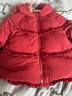 戴維貝拉（DAVE＆BELLA）白鴨絨兒童羽絨服保暖女童上衣冬裝圣誕加厚小童外套寶寶衣服 漿果紅【現貨】 90 cm（建議身高80-90cm） 曬單實(shí)拍圖