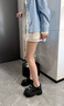 卓詩(shī)尼（Josiny）黑色通勤單鞋女2026新款系帶厚底英倫風(fēng)樂(lè )福子鞋粗跟小 黑色 【6cm粗跟顯高不累腳】 37 加購優(yōu)先發(fā)貨 曬單實(shí)拍圖