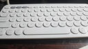 羅技（Logitech）時(shí)尚系列 K380 鍵盤 藍(lán)牙辦公鍵盤 無線鍵盤 女友 便攜超薄鍵盤 筆記本鍵盤 芍藥白 曬單實(shí)拍圖