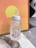 樂(lè )扣樂(lè )扣（locknlock）奶瓶大人可愛(ài)玻璃水杯大學(xué)生奶嘴杯子女朋友專(zhuān)屬躺著(zhù)喝的奶瓶 三只熊300ML送杯刷+吸管刷 曬單實(shí)拍圖