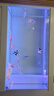 森森（SUNSUN）新款超白魚(yú)缸客廳玻璃大型水族箱智能觸控家用免換水底濾缸 超白1.2米35寬 無(wú)極變光+新式底濾 烤漆白 曬單實(shí)拍圖