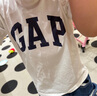 Gap男女裝2025春季新款純棉字母印花logo短袖T恤上衣美版797924 黑色 M 美碼 L亞洲碼180/96A 曬單實拍圖