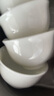 蘇氏陶瓷（SUSHI CERAMICS）羊脂玉白瓷功夫茶杯小碗杯陶瓷品茗杯6個(gè)裝（簡(jiǎn)裝）J0929 曬單實(shí)拍圖
