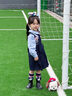 可英 GOWINBABY女童學院風連衣裙2025秋季朱迪兔子警官衣服兒童jk套裝裙夏季裙子 藍色秋季套裝（加領(lǐng)帶） 100 （適合身高90cm-100cm） 曬單實拍圖