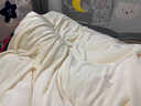 雅鹿·自由自在（YALU&FREEDOM）牛奶絨床上用品四件套雙面絨冬季加絨加厚單人宿舍床單被套三件套 刺繡-蝴蝶結奶白咖【高克重牛奶絨 三秒速暖】 床單款 1.5-1.8床四件套適用200x230c 曬單實(shí)拍圖