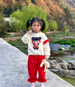 G.DUCKKIDS小黃鴨童裝哪吒衣服女童套裝夏季2025新款兒童夏裝小女孩短袖短褲 圖片色 100 建議2~3歲【 90-100cm】cm 曬單實(shí)拍圖
