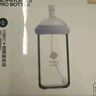 babycare歪頭新生兒奶瓶仿母乳寬口徑多功能玻璃奶瓶L嘴+直飲240ml冰川藍(lán) 曬單實(shí)拍圖