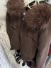 AAISUP美式復古麂皮絨短款外套女2025年春秋辣妹修身連帽開(kāi)衫毛領(lǐng)衛衣潮 棕色 L 曬單實(shí)拍圖