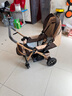 安貝尼嬰兒推車(chē)輕便可坐可躺0-6歲手推車(chē)四輪減震可折疊寶寶雙向嬰兒車(chē) 至尊款（四輪橡膠+雙向）卡其色 曬單實(shí)拍圖