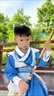 G.DUCKKIDS男童漢服古裝兒童國學(xué)服古代俠客小男孩唐裝學(xué)生三字經(jīng)演出服 熱售YR-ST50云龍 150 身高140-150cm年齡9-10歲 曬單實(shí)拍圖