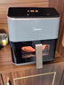 美的（Midea）AI烹飪空氣炸鍋免翻面 可視大視窗大容量5.3L 智能觸控 空氣炸鍋微波爐烤箱一體機三合一KZC539J5 曬單實(shí)拍圖
