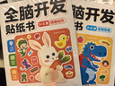全腦開發(fā)貼紙書 3-6歲（6冊）寶寶專注力訓(xùn)練 益智早教啟蒙 動(dòng)手動(dòng)腦全腦智力開發(fā) 觀察能力精細(xì)動(dòng)作培養(yǎng) 空間感知認(rèn)知啟蒙兒童貼紙書貼貼畫綠色印刷 曬單實(shí)拍圖