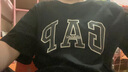 Gap男女裝純棉印花logo短袖T恤基礎款寬松上衣 黑色 L (175/96A) 亞洲尺碼 曬單實(shí)拍圖