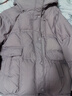 香影白鴨絨紫色羽絨服女短款2025冬季新款時(shí)尚小個(gè)子連帽休閑外套 紫色 S 曬單實(shí)拍圖