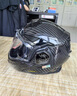 LS2碳纖維FF901后空翻頭盔摩托車(chē)雙鏡片180°碳纖揭面盔3C四季FF906 FF901 亮黑 XL (建議58-59CM) 曬單實(shí)拍圖