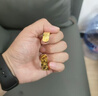 寓銀匠吉言蓮花金包銀手鐲金店同款女開(kāi)口寬面納福轉運女款吉言手鐲 吉言手鐲 總重約40克  包金1.5克 曬單實(shí)拍圖