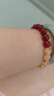 中國黃金CHINA GOLD紅瑪瑙黃水晶手串女聚財轉(zhuǎn)運(yùn)珠手鏈七夕情人節(jié)禮物送女友老婆生日 京速達(dá)-紅瑪瑙黃水晶手串 曬單實(shí)拍圖