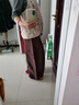 善己寬松休閑棉麻天絲垂感闊腿褲2025秋季新款高腰百搭顯瘦工裝褲 椒褐色 M 【現貨發(fā)售】 曬單實(shí)拍圖