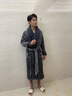 俞兆林（YUZHAOLIN）睡袍男冬季珊瑚絨25年秋冬新款加厚加長(cháng)加絨加厚大碼法蘭絨浴袍 NSMLZ-深灰【雙面加絨】 XL （建議135-155斤） 曬單實(shí)拍圖