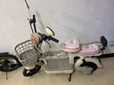 愛(ài)瑪（AIMA）電動(dòng)車(chē)小金豆48V12A新國標電動(dòng)自行車(chē)成人小型學(xué)生代步新手電瓶車(chē) 茶白【智能APP】 48V12AH鉛酸電池 曬單實(shí)拍圖