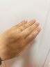 六福珠寶結婚禮物 足金光面黃金戒指婚嫁對戒女 計價(jià)B01TBGR0016 約3.88克 曬單實(shí)拍圖