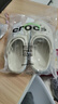 卡駱馳（CROCS）洞洞鞋貝雅卡駱班輕便耐磨一腳蹬休閑鞋|205089 冬日白/彩色-1LI 37 /38(230mm) 曬單實(shí)拍圖