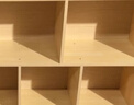 未時(shí)實(shí)木芯書架帶柜門置物架落地書柜儲(chǔ)物柜一體靠墻臥室床邊收納柜子 【熱銷推薦款】嶼山雪松木色120 曬單實(shí)拍圖